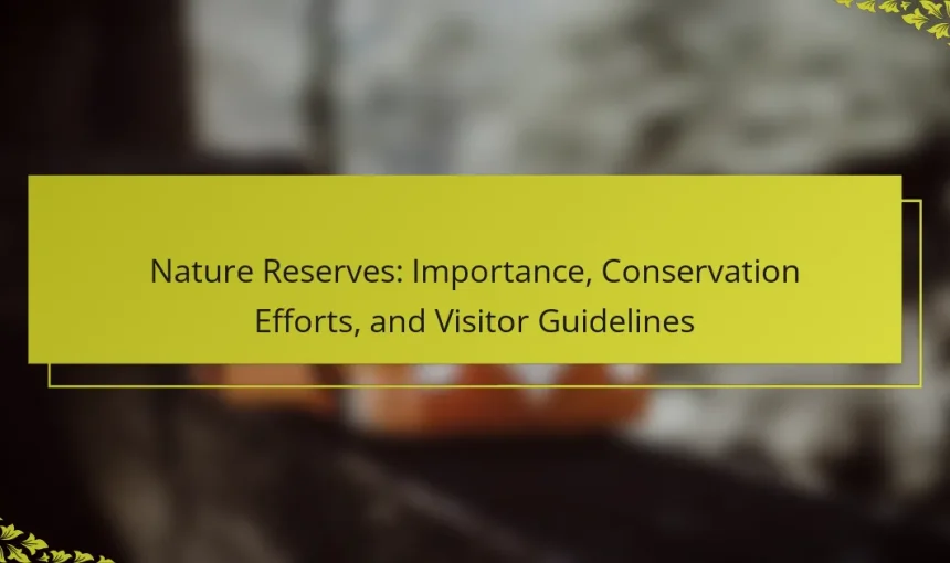 Nature Reserves: Importance, Conservation Efforts, and Visitor Guidelines