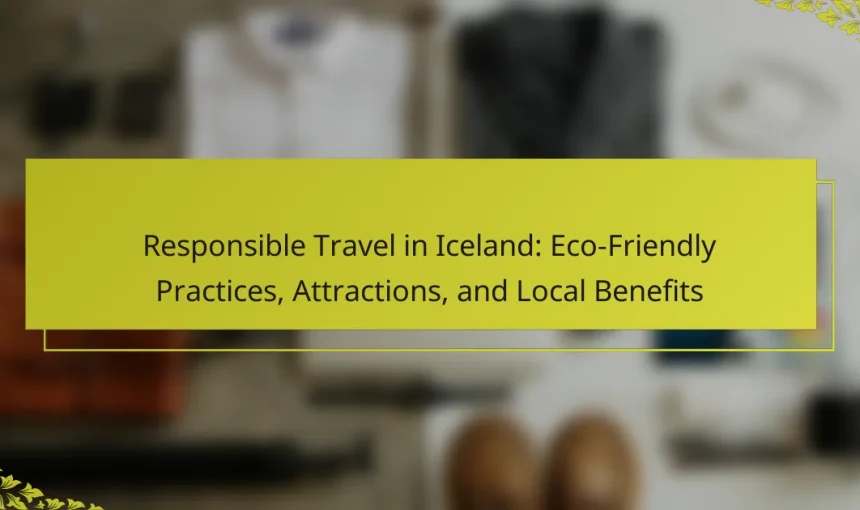 Responsible Travel in Iceland: Eco-Friendly Practices, Attractions, and Local Benefits